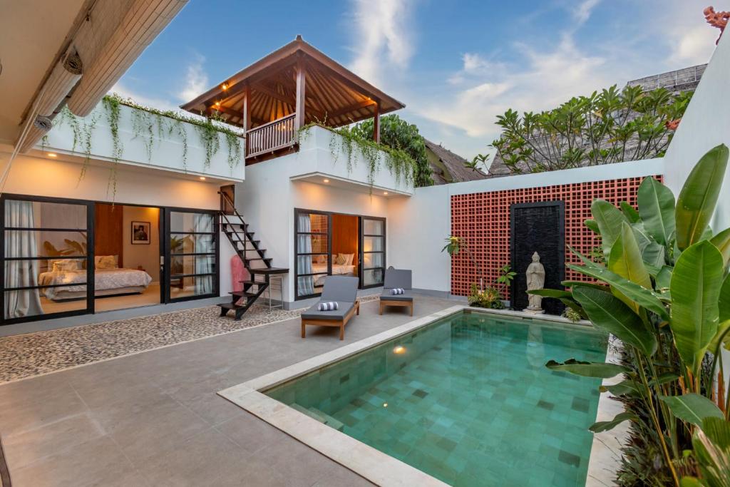Villa Elea - Bright & Modern 2BR Villa in Seminyak with Private Pool and Sunset Rooftop Villa Elea - Bright & Modern 2BR Villa in Seminyak with Private Pool and Sunset Rooftop
